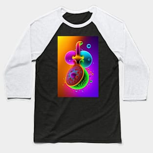 Colorful Guitar illustration Baseball T-Shirt